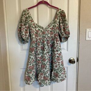 Shore Brand Delray Floral Babydoll Dress